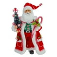 thumbnail image 1 of Kurt Adler 17 Inch Kringle Christmas Candy Cane and Tree Santa, Red, 1 of 7