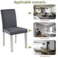 thumbnail image 4 of Dining Chairs Dining Chairs set for 4,Kitchen Chair with Padded Seat, Side Chair for Dining Room, Silver grey,Wooden Dining Chairs, 4 of 9