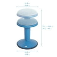 thumbnail image 2 of ECR4Kids Sitwell Wobble Stool with Cushion, Adjustable Height, Active Seating, Powder Blue, 2 of 9