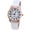 White, variant on Simple Style White Back Multi-Colour Selectable Watches Ladies Digital Quartz Watches Imitation Leather Watches