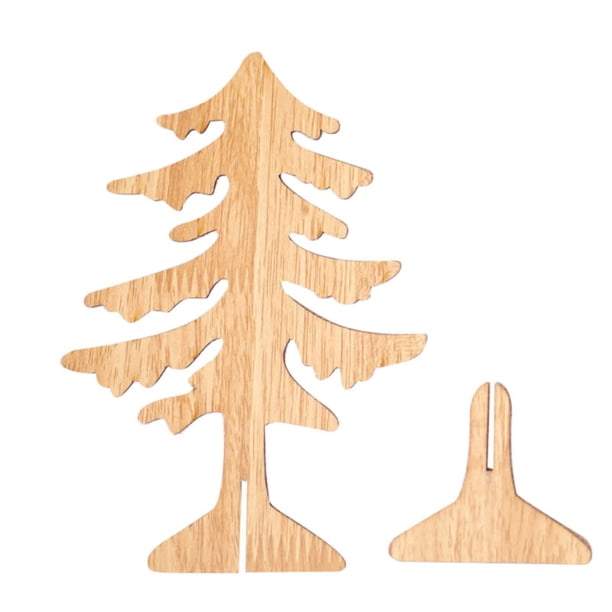 Árbol De Navidad De Madera, Decoración De Mesa Para Árbol De Navidad, Divertidas Decoraciones De Árbol De Navidad Para Escritorio