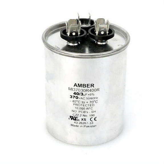 43-26261-07 - OEM Rheem Upgraded Replacement Dual Capacitor 40 3 uf MFD 370 Volt VAC