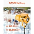 thumbnail image 2 of VEVOR Foam Machine Party Foam Cannon 1200 W for Birthdays Celebrations & Party, 2 of 9