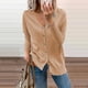 thumbnail image 2 of Moda Mujer Botones Manga Larga Casual Sólido Corto Abrigo Cárdigan Blusa Odeerbi  ODB-6, 2 of 4