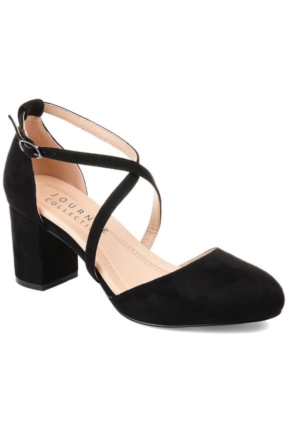Womens Foster Almond Toe Block Heel Pumps, Widths Available
