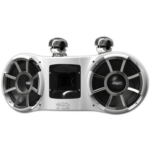 Doble Bocinas de Torre Marina Wet Sounds REV 410 W-SC V2 800 Watts 10 Pulgadas Color Blanco Wet Sounds REV410WSCV2