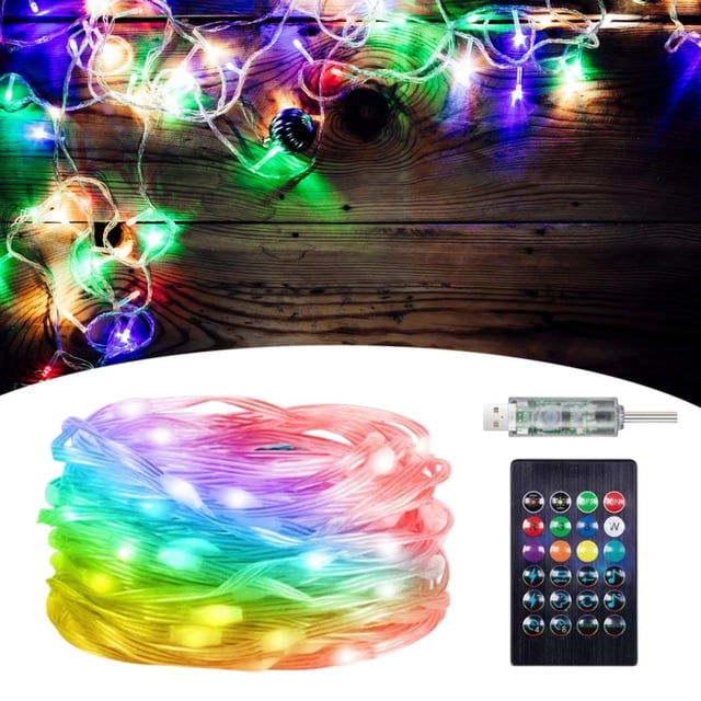 LED Fairy String USB Globe Fairy luces de hadas Diy Hermana de alambre de cobre interior para patio, patio delantero, cumpleaños de la boda de la