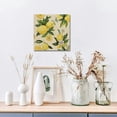 thumbnail image 6 of Fenyluxe Lemons Flowers Green Leaves Art Modern Canvas Prints Wall Art Home Decor 16x16in, 6 of 6