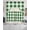 White Dark Green, variant on Aqua Plaid Swag Kitchen Curtains Sets for Windows 24 Inch Length, Spring Summer Farmhouse Buffalo Checkered Short Window Curtain Panels Swags Valances and Tiers 3 Piece Set for Cafe/Dining Room