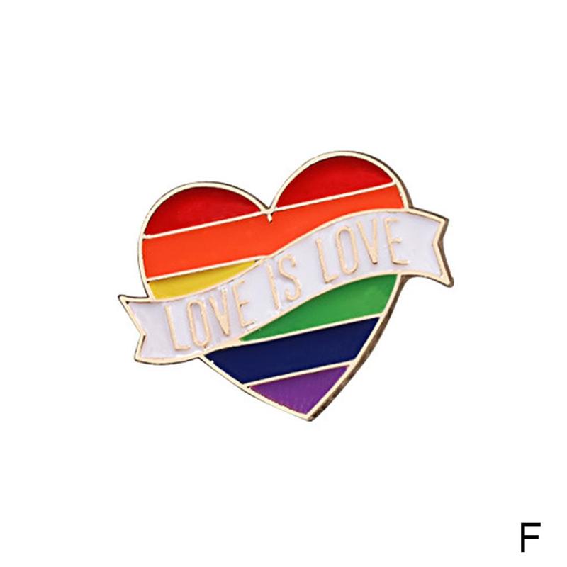 Rainbow Pride Pin Badge LGBTQ Gay Enamel Lapel Metal Brooch Jewellery-NEW - image 1 of 9