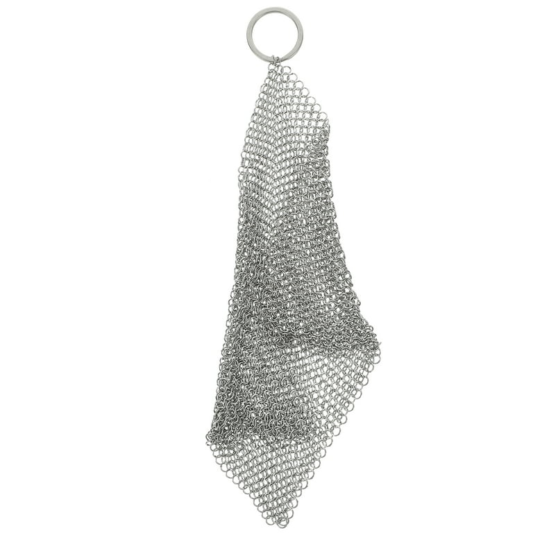 Chainmail Scrubber with Scouring Pad Stainless Steel Cast Iron Cleaner –  ITTAHO