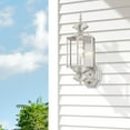 thumbnail image 6 of Livex Lighting Outdoor Wall Lantern in Brushed Nickel, 6 of 8
