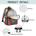 thumbnail image 4 of Colorful Tie Dye Pattern Backpack for School,Cute School Bag,Schoolbag with Adjustable Shoulder Straps & Padded Back,15.25"x11.5"x5.25", 4 of 5