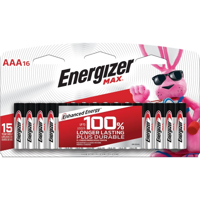 Energizer MAX AAA Alkaline Batteries, 16 Pack