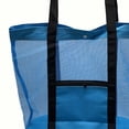 thumbnail image 2 of Bolsa de playa de malla con cremallera aislante, bolsa más grande, bolsa de , viaje, piscina, bolsa de playa para mujeres y Azul CUTICAT Estuche de picnic más fresco, 2 of 8