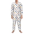 thumbnail image 3 of Fotbe Various Rooster Pijama de Hombre con Estampado de Manga Larga, Conjunto de 2 Piezas, Ropa de Dormir Suave y Cómoda con Bolsillos-X-Large, 3 of 7