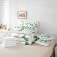 thumbnail image 6 of Manfei Tree Leaves 7 Pieces Bedding Comforter Set for Boys Girls,Botanical Plants Full Bedding Set Lightweight,Green White Fitted Sheet Flat Sheet,Lightweight Room Decor, 6 of 8