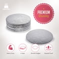 thumbnail image 3 of Cake S.O.S 14 Inches Silver Round Cake Drum Board, 1/2″ Thick, (1-Pack), 3 of 8