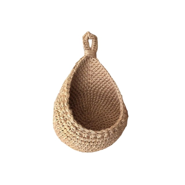Cesta de almacenamiento bohemia, soporte para colgar en la pared, soporte para verduras, cesta de cebolla para el hogar, cocina, barra de pared al 18cmx24cmx13cm SM SunniMix Cestas tejidas
