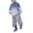 Blue, variant on 2 Piece Set for Boys Gradient Tie Dye Outfit Crewneck Long Sleeve Sweatshirt Baggy Harem Pants Kids Outdoor Fall Clothes