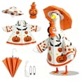 thumbnail image 2 of Porch Goose Outfits, Seasonal Goose Clothes Set for 23 Inch Statue, Outdoor Halloween Decorations, Festive Porch Decor for Yard Garden Display, 2 of 5