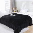 thumbnail image 2 of Sentmoon Thin Blanket Lightweight Blanket Soft Fleece Blanket Warm Throw Cozy Solid Bed Cover Plush Sofa Rug Lightweight Layer for Couch Bedding Relaxation and All Season Comfort, 2 of 7