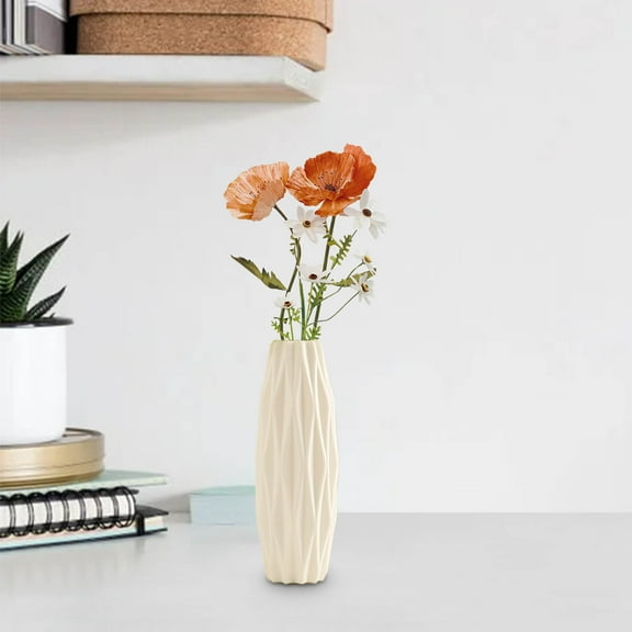 Up to 40% off Clearance! Flower Vase, InsCrazy Plastic for Flower Vase Decorative Vase Vase for Flowers Modern Vase for Home Decor Bouquet Shelf Weddings
