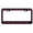 Black/Dark pink, variant on The Best Days are Beach Days Style Metal License Plate Frame Personalized/Car Accessories Car Tag Holder Cover (Chrome/Red)