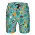 thumbnail image 4 of Yiaed Trucks And Excavators Print Men's Swim Trunks with Lining Quick Dry Sports Shorts Beach Shorts Boardshorts-XX-Large, 4 of 5
