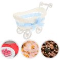 thumbnail image 3 of ULTNICE Trolley Shaped Candy Baskets Woven Design Blue For Wedding And Parties 2Pcs 9.4X6.7X5.5In, 3 of 8