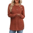 thumbnail image 7 of OALUXE Long Sleeve Shirts for Women Casual Tunic Tops Loose Fit Dressy Lightweight Sweaters, 7 of 7