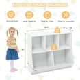 thumbnail image 3 of Spaco 5-Cube Wooden Kids Toy Storage Organizer with Anti-Tipping Kits-White, Toy Organizer for Kids, Boys, Girls, Nursery, 3 of 8