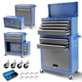 thumbnail image 7 of 8 Drawer Rolling Tool Chest With Wheels, Large Capacity Rolling Tool Box with Lock, 2-in-1 Detachable Tool Cabinet, Mechanical Tool Chest, Metal Tool Box with Sliding Drawers for Garage Workshop, 7 of 7