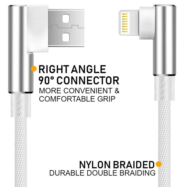 right angle micro usb gaming charger