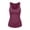 Brick Red, variant on Women's Elegant Sleeveless Top with Square Neck Flowy Knit Camisole Layering Black XS