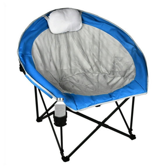 Folding Camping Chair, Ultralight Outdoor Portable Chair with Cup Holder and Carry Bag, Padded Armrest Oversized Camping Chair, Collapsible Lawn Chair for BBQ, Beach, Hiking, Picnic, TE103