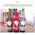 thumbnail image 3 of Yuarrent Bolsa de botella de vino de Navidad Suministros de vestido de manga Decoraciones de Fiesta Nuevo restaurante familiar Cena Sala Adornos de Kits de decoración para fiestas Verde Yuarrent HA069832-03, 3 of 6