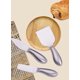 thumbnail image 3 of Cortador de queso de acero inoxidable, cuchillos planos, cortador de queso, cuchillo para untar mantequilla (para quesos blandos y semiduros), herramienta de cocina., 3 of 5