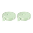 thumbnail image 1 of Unique Bargains 2 Pack Measuring Tape 2M/78-inch Round Retractable Tailors Tape Measure Pocket Size, Green, 1 of 5