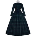 thumbnail image 4 of Victorian Southern Belle Ball Gown Civil War Dress Blue Evening Dress, 4 of 7