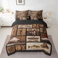 thumbnail image 2 of jejeloiu Bass Fish Hunting 7 Pieces Bedding Comforter Set,Rustic Mallard Duck Full Bedding Set For Boys Kids Reversible, 2 of 8