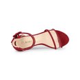 thumbnail image 4 of BLISSFUL STEP Women's Clear Ankle Strap Chunky Heel Sandals, 4 of 7