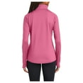 thumbnail image 2 of Womens Sport Wick Stretch 1/2 Zip Polyester/Spandex Pullover Dusty Rose M, 2 of 7