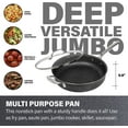 thumbnail image 2 of Granitestone Sauté Pan with Lid - 5.5 Quart. Non Stick Deep Frying Pan with Lid, Large Frying Pan, Oven Safe Skillet with Lid, Multipurpose Jumbo Cooker, Stovetop & Dishwasher Safe, 2 of 8