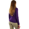 thumbnail image 5 of ToBeInStyle Women's Long Sleeve Turtleneck Top - Purple, 5 of 7