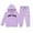 Purple, variant on GobdXE Girls 2 Piece Hoodie Sweatpants Set New York Retro Letter Print Long Sleeve Pullover Tracksuit Casual Outfit for Kids Girls 3-4 Years,Dark Green