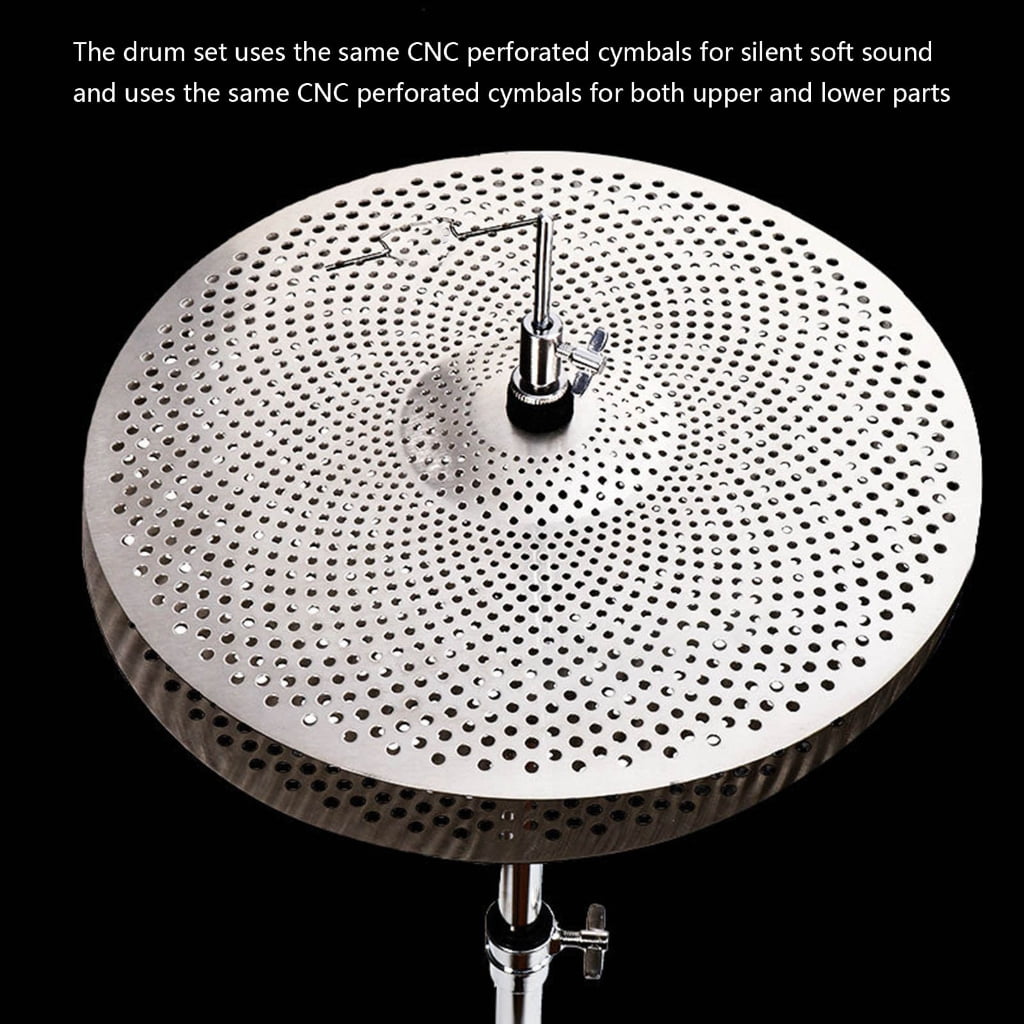 MOMOJIA Drum Practice Cymbal High Strengths Alloy Volumes Reduction For Home School