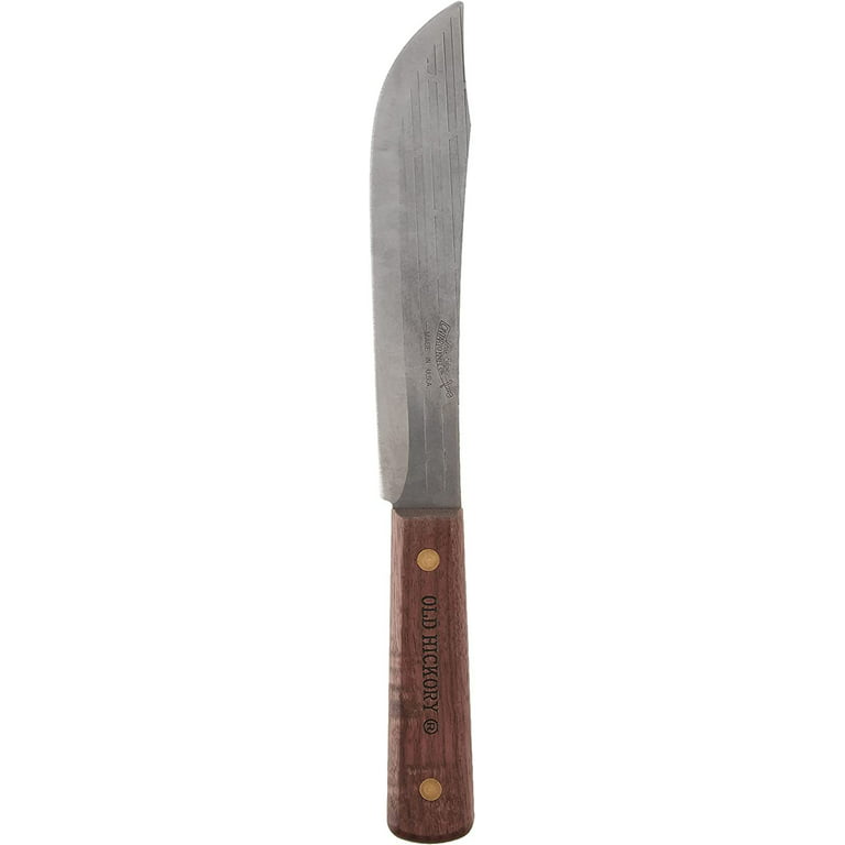 Vintage Ontario Knife Old Hickory 4 Piece Tru EdgeKnife Set w/ Butcher Block