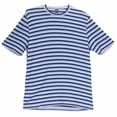 thumbnail image 1 of Fedeli Men's Navy / Light Blue White Gary Mm. Cotton T-Shirt - L, 1 of 2