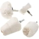 thumbnail image 1 of Abrasivos Rueda de pulido 4 piezas Blanco Rueda de pulido Kit de fregona Columna cónica Herramienta de pulido en forma de rueda de hongo, 1 of 2